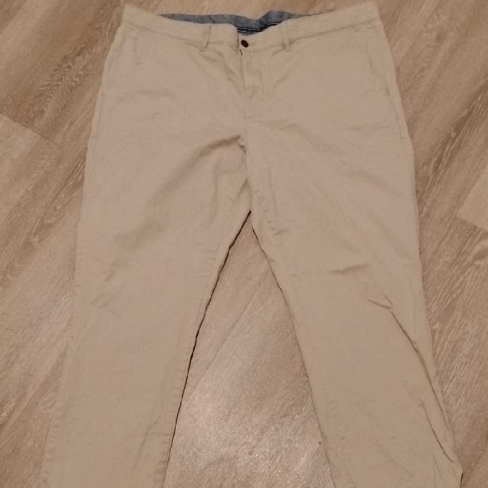 L.L. Bean Beige Standard Fit Trousers